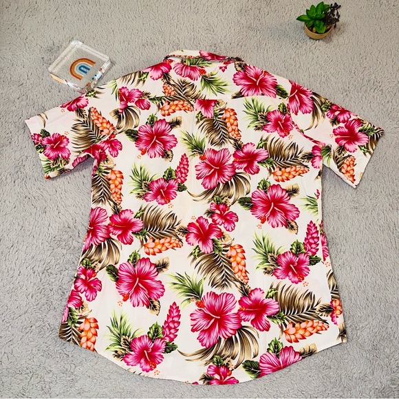 Floral Hawaiian button up shirt - Picture 6 of 9